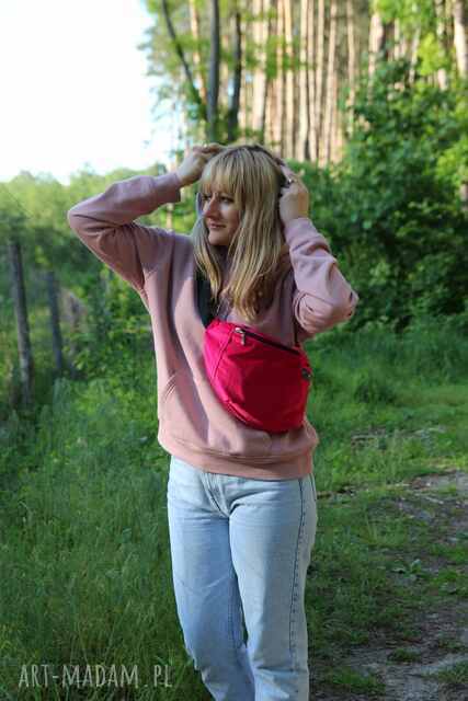 Nerka welur fuksja XXL pojemna