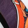 nerka damska handmade z korkiem w kolorowym ogrodzie - nietuzinkowy wzor kolorowa saszetka