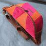 pomarańczowo różowa nerka XXL - jedna sztuka na prezent mini plecak