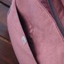 Happy Art nerki: różowo szara welurowa torba na ramię pluszowa na prezent