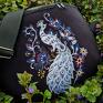 Nerka gigant paw w kwiatach - torebka saszetka z haftem oversize