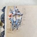 Ręcznie robiony notes Junk Journal - album A5 postarzany kawą