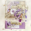Lawendowy notes, junk journal