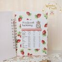 Przepiśnik “Strawberry” - notes kulinarny na przepisy (80 kartek)