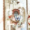 Boho Junk Journal A5 - Ręcznie robiony notes vintage z koronką