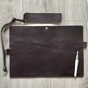 notesy brązowa okładka skórzana na zeszyt formatu