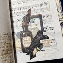Ciemny notes z krukami - wyjątkowy junk journal A6
