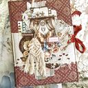 Boho Junk Journal A5 - Ręcznie robiony notes vintage z koronką