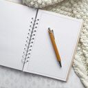 Zestaw prezentowy Tropiki - notes A5, zakładka i podkładka pod kubek z grawerem laserowym