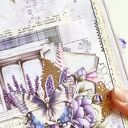 Lawendowy notes, junk journal
