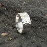 Loopart pierścionek - srebro 925 (02) obrączka srebrna