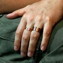 Kratka - miedziana obrączka - różne rozmiary (2205 -16) III