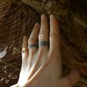 Piasek - metalowa obrączka (rozm. 18) (1504 -02) unikat