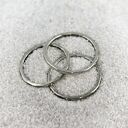 Nierówna - cienka srebrna obrączka - różne rozmiary (2403 -09) outlet