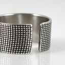 Płótno - srebrna obrączka - rozm. XL (1900 -34) outlet