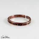 Nieregularna - miedziana obrączka - różne rozmiary (2000 -01) III