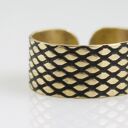 rybia łuska - mosiężna obrączka - różne rozmiary (1300 -05) III