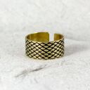 rybia łuska - mosiężna obrączka - różne rozmiary (1300 -05) III