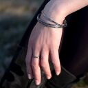 Nieregularna - rozm. S, L, XL - srebrna obrączka (2000 -03) outlet