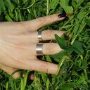 Satyna - srebrna obrączka - rozm. S (1900 -37) outlet