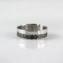 Niebo i ziemia - srebrna obrączka S - ostatnia sztuka (2101 -02) unikat