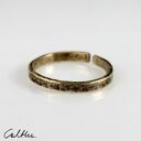 Nieregularna - mosiężna obrączka - różne rozmiary (2000 -02) III