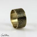 Piasek - mosiężna obrączka rozmiar 25 (2112 -05) unikat