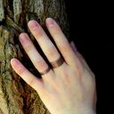 Piasek - miedziana obrączka - różne rozmiary (1300 -10) III