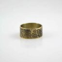 Piasek - mosiężna obrączka rozmiar 23 (2410 -03) unikat