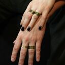 Kratka - mosiężna obrączka - różne rozmiary (2201 -07) III