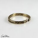 Nieregularna - mosiężna obrączka - różne rozmiary (2000 -02) III