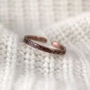 Nieregularna - rozm. M, L - miedziana obrączka (2000 -01) outlet