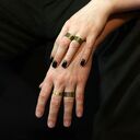 rybia łuska - mosiężna obrączka - różne rozmiary (1300 -05) III