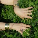 Gładka - mosiężna obrączka - różne rozmiary (1900 -05) III