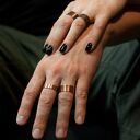 Kratka - miedziana obrączka - różne rozmiary (2201 -06) III