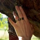 Piasek - mosiężna obrączka rozmiar 25 (2112 -05) ooak