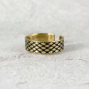 Rybia łuska - mosiężna obrączka - różne rozmiary (1900 -42) III