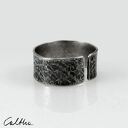 Kamień - srebrna obrączka - różne rozmiary (2000 -18) III