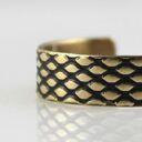 Rybia łuska - mosiężna obrączka - różne rozmiary (1900 -42) III