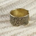 Piasek - mosiężna obrączka - różne rozmiary (1300 -11) III