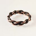 Pleciona - miedziana obrączka rozm. 19 (2209 -03) unikat