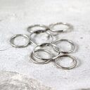 Nierówna - cienka srebrna obrączka - różne rozmiary (2403 -09) III