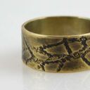 Piasek - mosiężna obrączka rozmiar 23 (2410 -03) unikat