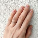 Nierówna - cienka srebrna obrączka - różne rozmiary (2403 -09) III