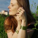 Gładka - mosiężna obrączka - różne rozmiary (1900 -05) III