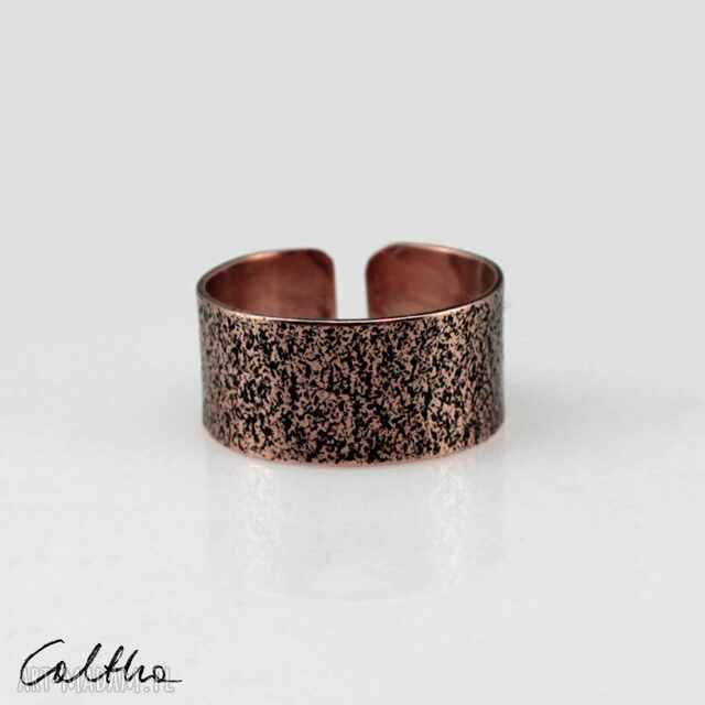 Piasek - miedziana obrączka - różne rozmiary (1300 -10) III