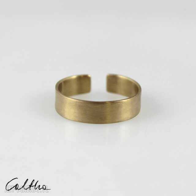 Satyna - mosiężna obrączka - różne rozmiary (1900 -36) III