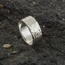 obrączka srebrna 925 - pierścień, srebro, moletowana