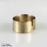 efektowne pierścionek satyna - mosiężna obrączka (1800 02) w kolorze złota