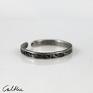 Caltha srebrna obrączka nieregularna (2000 03) regulowany pierścionek